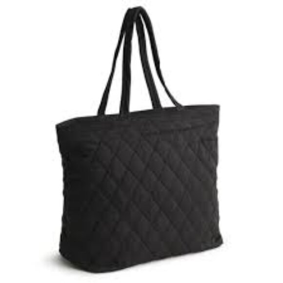 Vera Bradley Handbags - NWT Vera Bradley Vera Bradley logo tag black Quilted Woman Bag